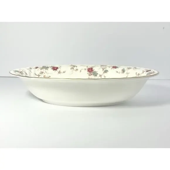 Minton “Ancestral” Oval Bone China Serving Bowl 10 3/4” - Picture 3 of 4